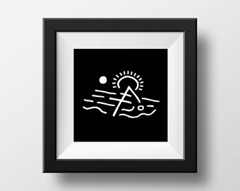 Night Swim - 20"x20" Download