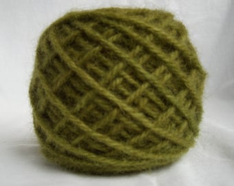 NEW! Dark Mustard Color #021 Wool Rug Yarn 100% Wool Ready To Use 3 Ply Thick 1/8 lb