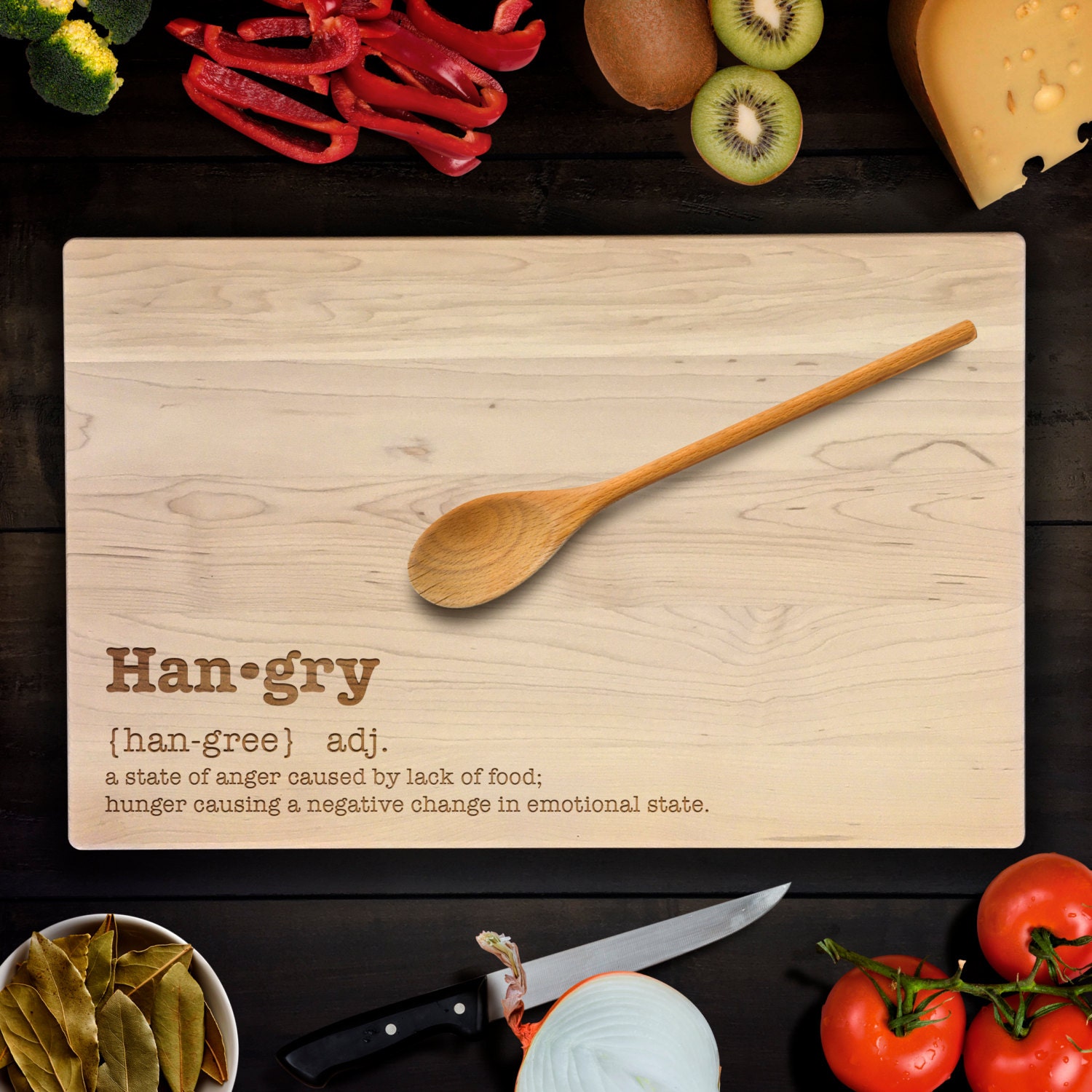 Download Custom Cutting Board funny HANGRY urban dictionary definition