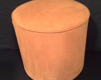 Fabric Ottoman chamoisé 3034 light brown suede color