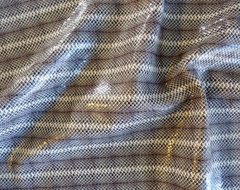 Leather 8" X 10" Grey & Brown Embossed Snakeskin with Subtle Shimmer