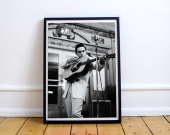 Johnny Cash, Johnny Cash poster, Johnny Cash print, Johnny Cash Canvas, Home decoration, Wall decor, Wall art