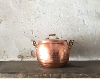 cookware for grandma, metallic pot, gift for mum, rose gold pots, 1mm, Copper pot set, cookware ideas