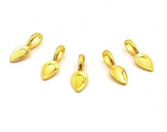 20 bails in stick form leaf gold plated 21mm