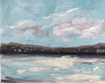 Mini Abstract Seascape Painting