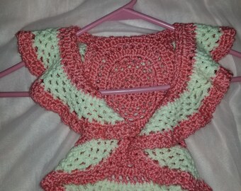 Little girls Crocheted Shrug