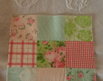 Napkin 33 X 33 cm patchwork of fabrics