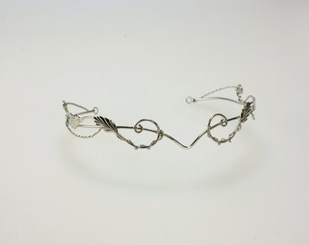 Ladies Elven Leaf Circlet Tiara Wedding Renaissance Medieval Roleplay - Style 4290