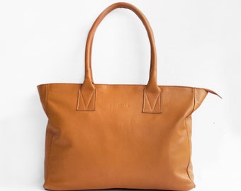 Leather Shopper in Caramel /Leather Tote / Shoulder Bag / Brown Leather Bag / Leather Bag / Leather Handbag / Morelle Bag