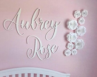 Unpainted Wooden Name Sign - Wood Name Wall Hanging - Nursery Wall Hanging - Dorm Room Wall Hanging