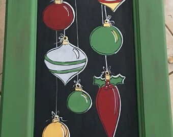 Christmas decor | Christmas painting | christmas ornament painting | merry christmas painting |