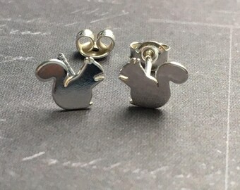 Squirrel Earring Earrings 925 Sterling Silver