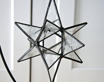 Stained Glass Moravian Star Sun Catcher