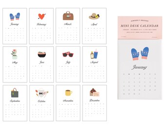2019 Mini Desk Calendar