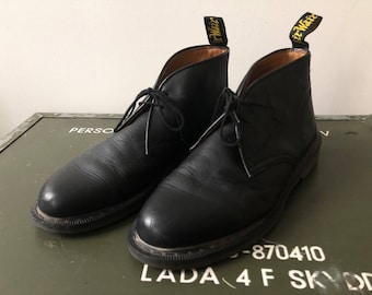 Doc Martens / Dersert boots / shoes Unisex / Black Leather / Doc Martens vintage
