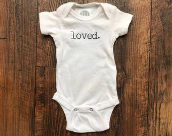 LOVED baby baby bodysuit/ infant/ toddler