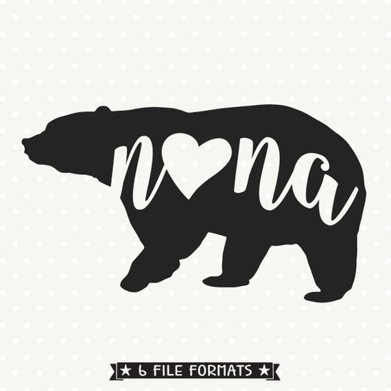 Download Nana Bear SVG file Bear Family svg Bear svg file Bear Iron