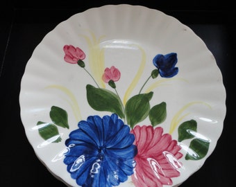 Blue Ridge Southern Potteries Chrysanthemum Plates - Set of 3