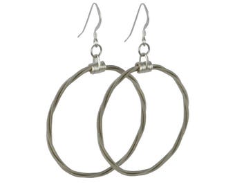 Song Circle Guitar String Earrings
