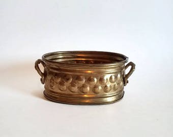 Brass Planter with Handles