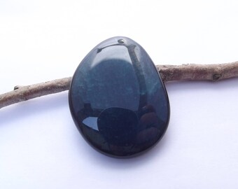 Pendant oval agate dragon tinted ANN-719