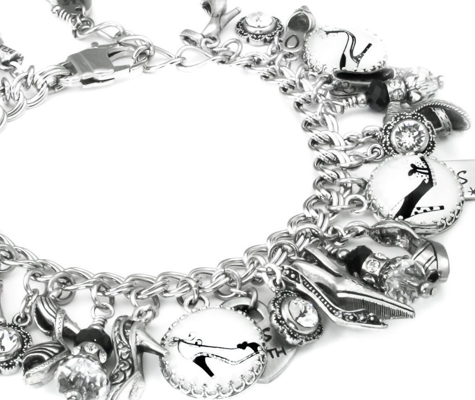 Shoe Charm Bracelet Shoe Charms Shoe Bracelet Shoe Jewelry