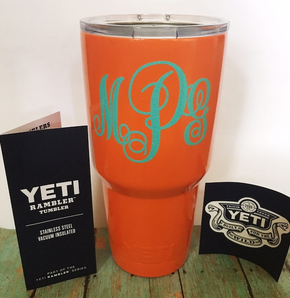 Items similar to Powder Coated Personalized YETI RAMBLER tumbler