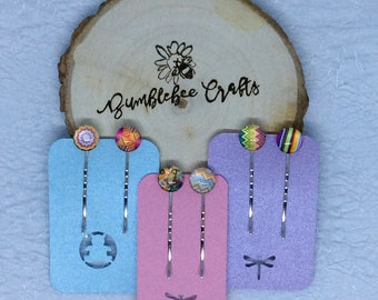 Cabochon Bead Hair Accessories Bobby pin set - set of 2