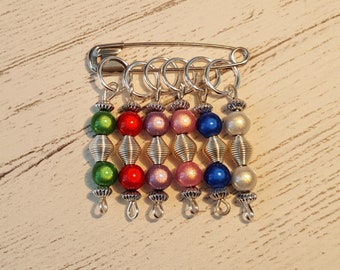 6 Rainbow Stitch Markers