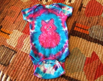 Newborn Peep Tie Dye Baby Onesie - Easter Bunny - Ready to Ship