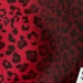 Leopard Black and Red Velboa Animal Print Fabric Sold by the Yard