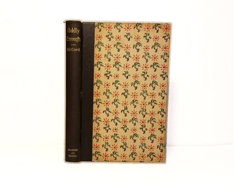 Hollow Book Safe Oddly Enough strange weird Odd Gift Card Holder Small Cloth Bound vintage Secret Compartment Keepsake Hidden Security Box