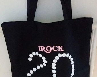 I Rock 20 Pearls Black Tote