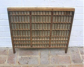 Antique Vintage Printers Wooden Tray Antique Vintage Printers Drawer Shadow Box Letterpress Tray 147 Sections