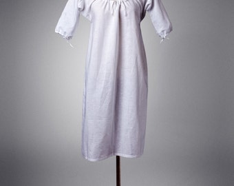 18th Century Chemise Short Sleeved Xs-Xxl