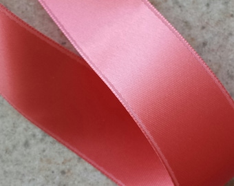 Coral Reef Double Face Satin Ribbon - price is per yard