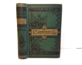 Hollow Book Safe Campbell's Works Cloth Bound vintage Secret Compartment Security hiding place