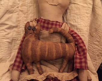 Primitive Doll and her kitty