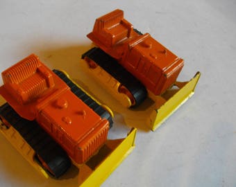Tootsie Toys Metal Bulldozers Lot Of 2