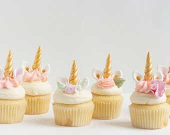 Unicorn Cupcake Topper, Unicorn cake, Unicorn Birthday, Unicorn Party, Unicorn Cake Topper, Unicorn head, Unicorn Decoration, Gold, Silver