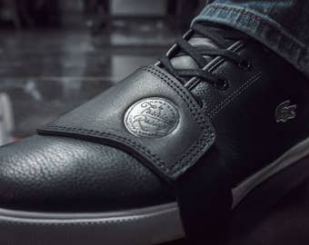 Keep your left boot free of wear with a simple shifter boot leather protector / shoes leather protector/ Motorcycle Shifter Boot Protector