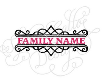 Celtic Flourish Monogram Label SVG DXF PNG digital download files Silhouette Cricut, vector graphics Vinyl Cutting Machines, Screen Printing