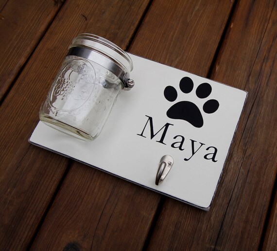 Personalized Dog Leash Holder Custom Leash Hanger Dog Name