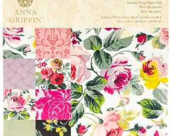 Anna Griffin - 12 x 12 Paper Pad - Garden Party