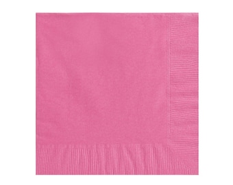 Bright Pink Napkins,Pink Party Napkins,Pink Party Supplies,Pink Partyware,Bright Pink Party, Party Napkins, Pink Napkins, Fuchsia Tableware