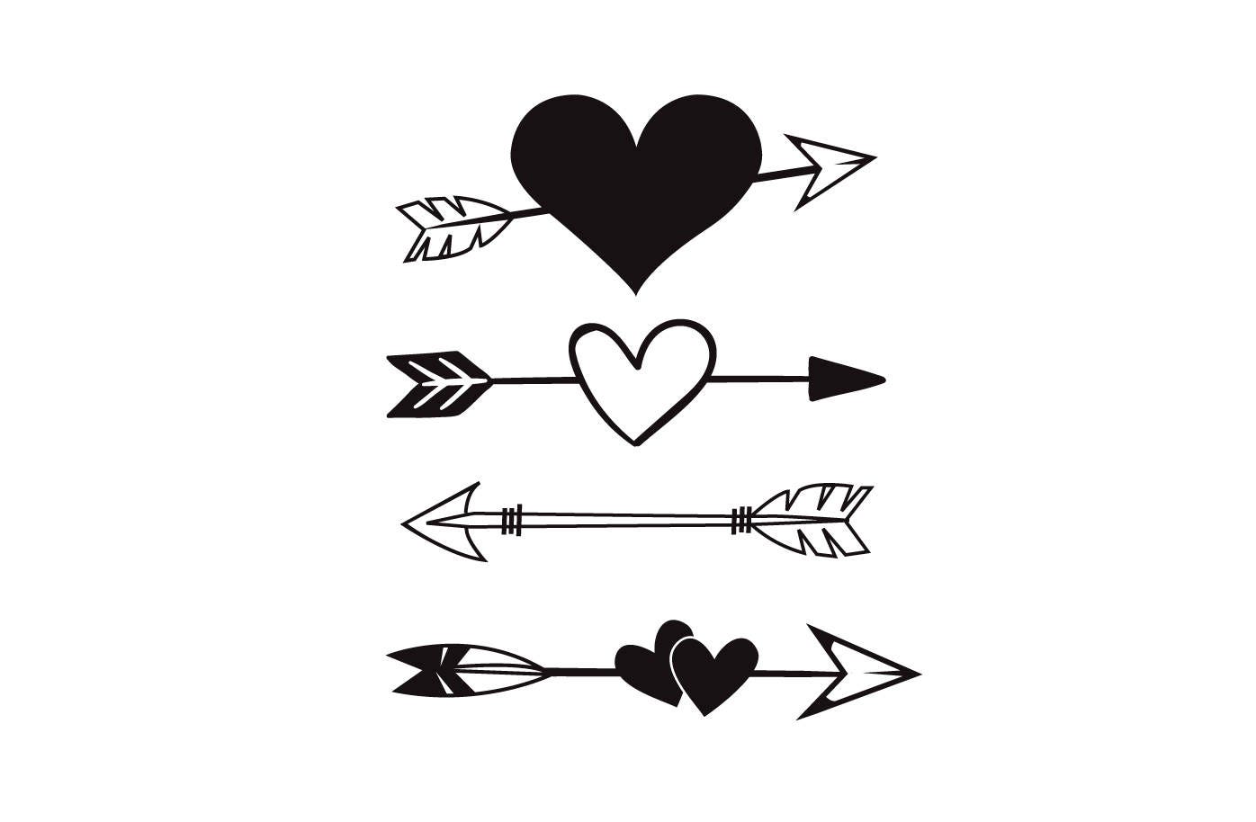 Download Heart Arrow SVG Arrow Tribal Boho heart SVG Wall Decor heart arrow cut file Heart Arrow Clipart ...