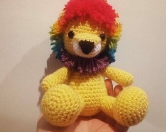 Amigurumi Crochet Pattern - Pride Lion