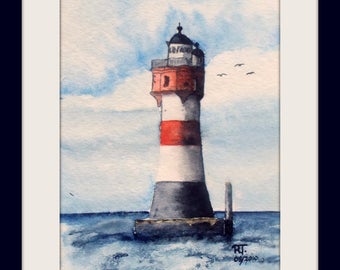 Lighthouse Painting | Etsy