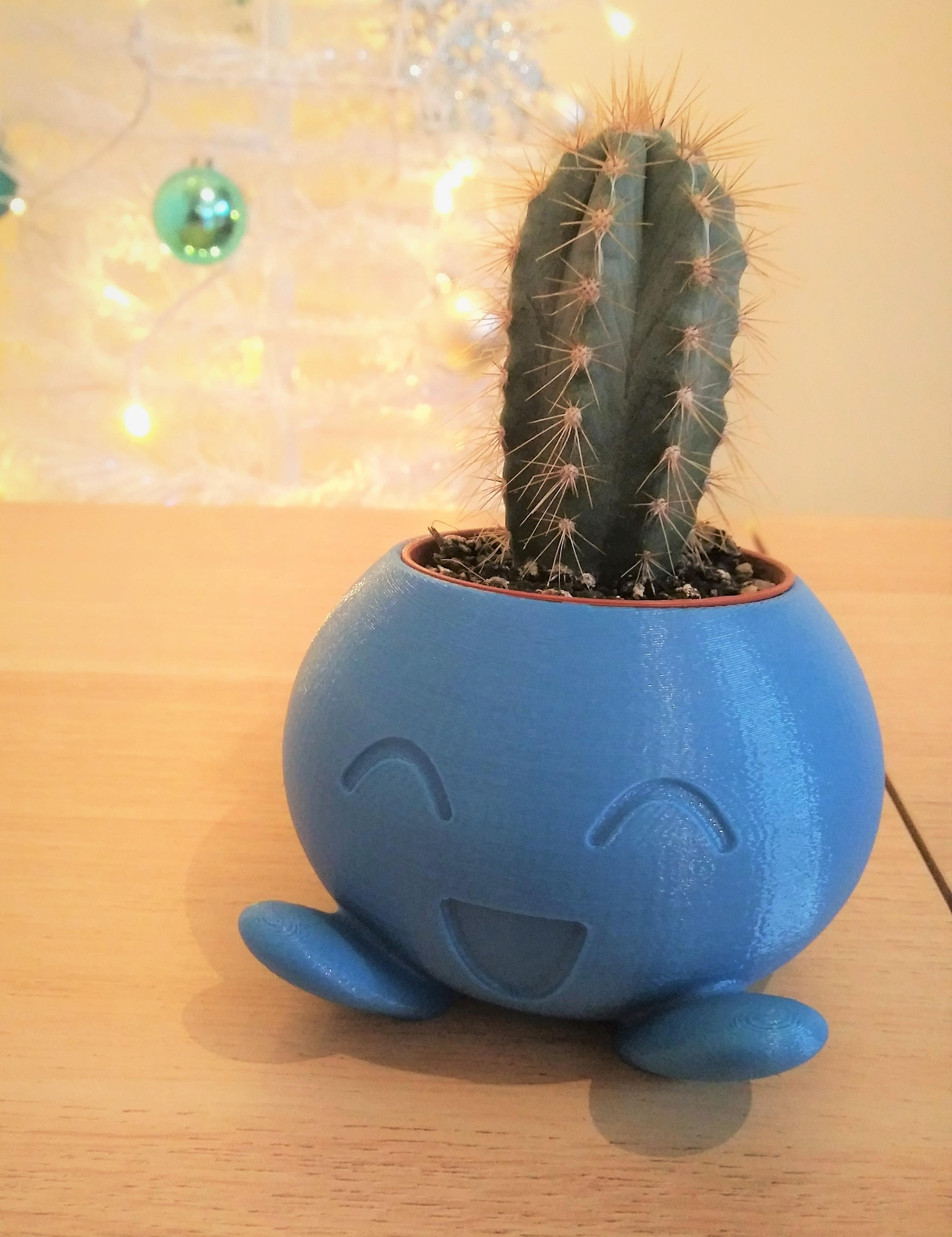  3D  Printed Pokemon Oddish  One Piece Planter Cute Plant Pot 