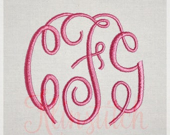 50% Sale!! Fancy Master Circle Monogram Embroidery Fonts 3 Sizes Three Letters Monogram Fonts BX Fonts Embroidery Designs PES Alphabets
